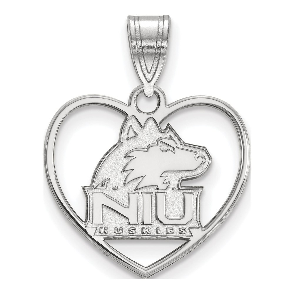 NIU Huskies Heart Pendant
