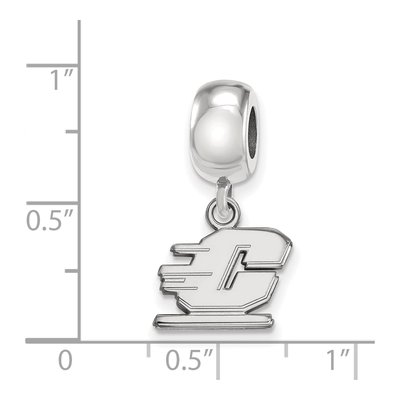 Central Michigan University Sterling Silver Extra Small Letter C Dangle Bead – view 4