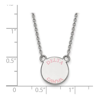 Delta Gamma Sterling Silver Small Sorority Necklace – view 2