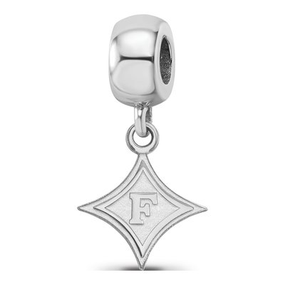 Furman University Sterling Silver Dangle Bead Charm
