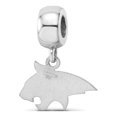 Montana State University Sterling Silver Small Bobcat Dangle Bead – view 6