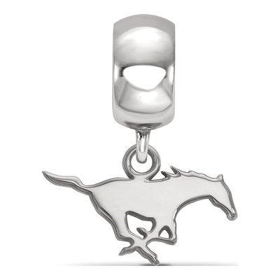 Southern Methodist University Sterling Silver Extra Small SMU Mustangs Dangle Bead – view 2