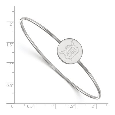 Detroit Tigers Sterling Silver Small Slip-On Bangle Bracelet – view 3