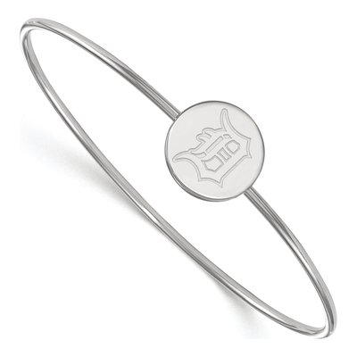 Detroit Tigers Sterling Silver Small Slip-On Bangle Bracelet
