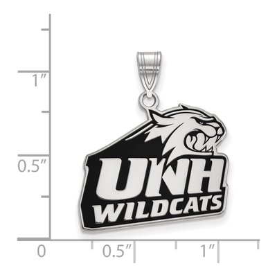 University of New Hampshire Sterling Silver Large Enameled Pendant – view 2