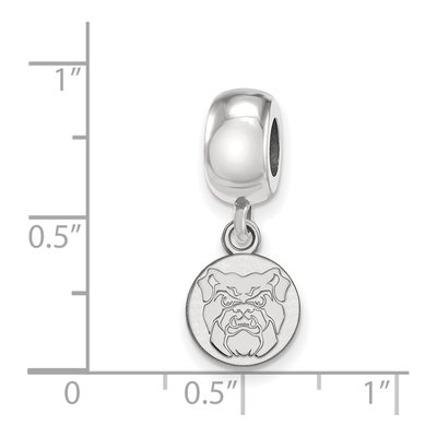 Butler University Sterling Silver Extra Small Bulldog Dangle Bead – view 3