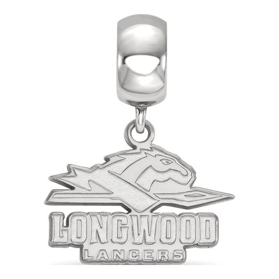 Longwood University Sterling Silver Small Lancers Dangle Bead – view 2