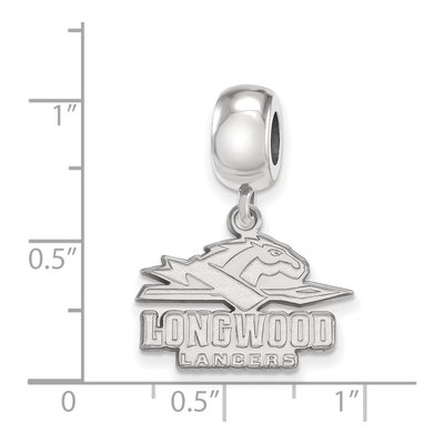 Longwood University Sterling Silver Small Lancers Dangle Bead – view 3