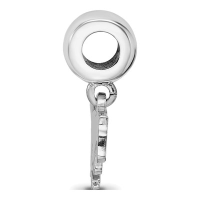 Southern Methodist University Sterling Silver Small SMU Mustangs Dangle Bead – view 3