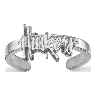 University of Nebraska Sterling Silver Huskers Toe Ring