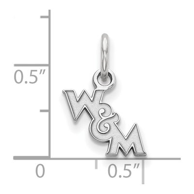 College of William & Mary Sterling Silver Extra Small Pendant – view 2