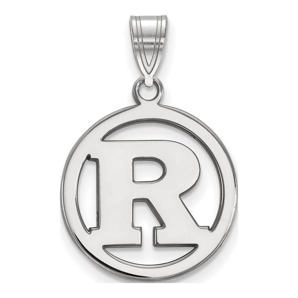 Rutgers University Sterling Silver Medium Letter R Pendant