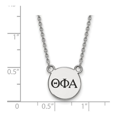 Theta Phi Alpha Sterling Silver Small Sorority Necklace – view 2