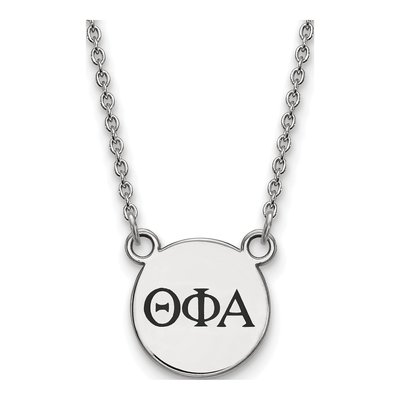 Theta Phi Alpha Sterling Silver Small Sorority Necklace
