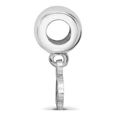 Texas State University Sterling Silver Extra Small Bobcat Dangle Bead – view 3