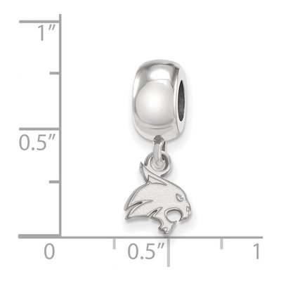 Texas State University Sterling Silver Extra Small Bobcat Dangle Bead – view 5