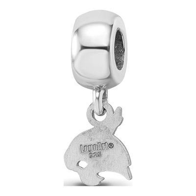 Texas State University Sterling Silver Extra Small Bobcat Dangle Bead – view 6