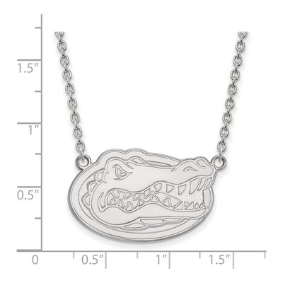 University of Florida Sterling Silver Large Gator Necklace – view 2