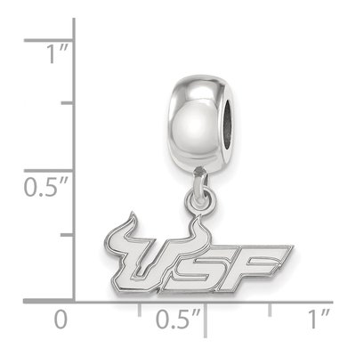 University of South Florida Sterling Silver Small USF Bulls Dangle Bead – view 5