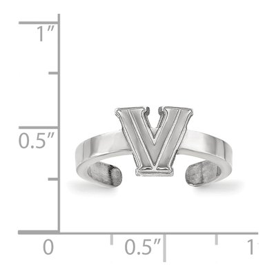 Villanova University Sterling Silver Toe Letter V Ring – view 5