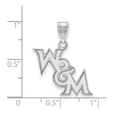 College of William & Mary Sterling Silver Of Medium Pendant – view 3