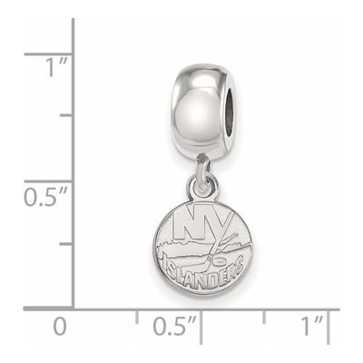 New York Islanders Sterling Silver Extra Small NY Dangle Bead – view 5