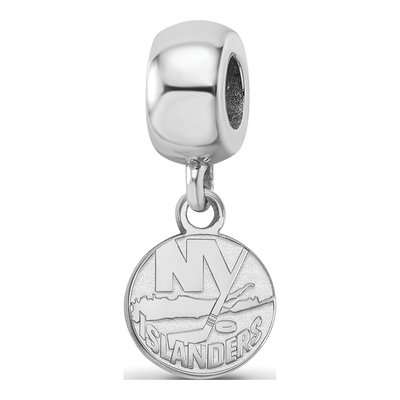New York Islanders Sterling Silver Extra Small NY Dangle Bead