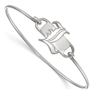 University of Louisville Sterling Silver Small Cardinals Bangle Letter L Bracelet