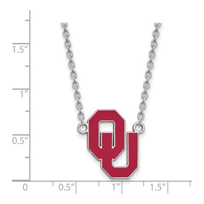 University of Oklahoma Sterling Silver Large Sooners Pendant Necklace – view 2