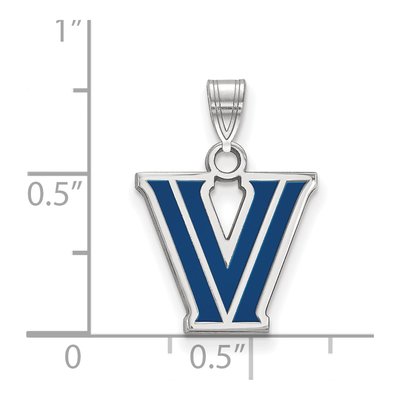 Villanova University Sterling Silver Small Letter V Pendant – view 2