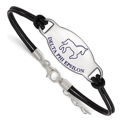 Delta Phi Epsilon Sterling Silver Charm Bracelet