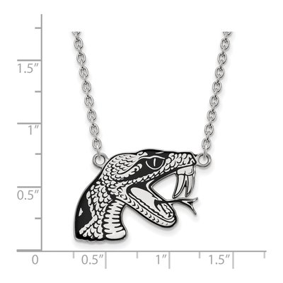 Florida A&M University Sterling Silver Large FAMU Rattler Pendant Necklace – view 2