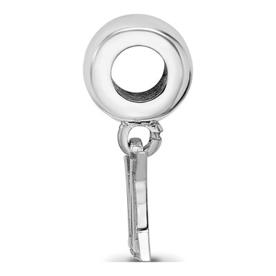 Miami University Sterling Silver Extra Small Letter M Dangle Bead – view 3