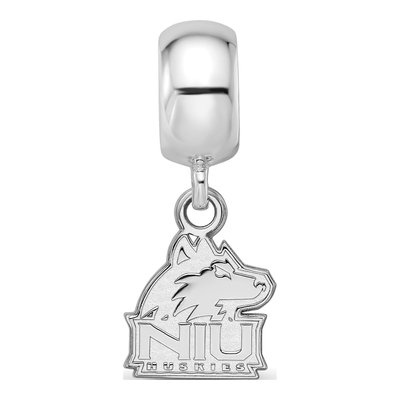 Northern Illinois University Sterling Silver Extra Small NIU Huskies Dangle Bead – view 4