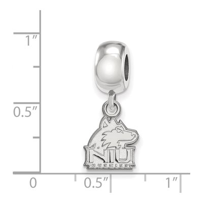 Northern Illinois University Sterling Silver Extra Small NIU Huskies Dangle Bead – view 5