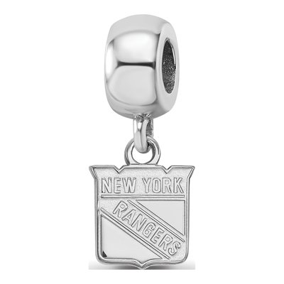 New York Rangers Sterling Silver Extra Small NY Dangle Bead