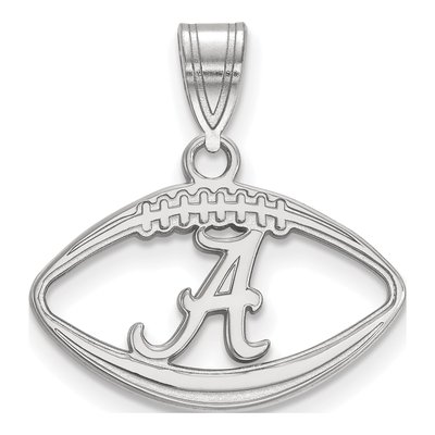 University of Alabama Sterling Silver Medium Football Letter A Pendant