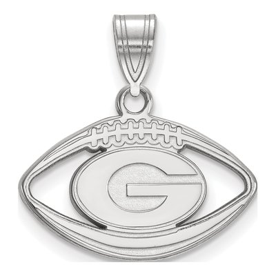 University of Georgia Sterling Silver Medium UGA Football Letter G Pendant
