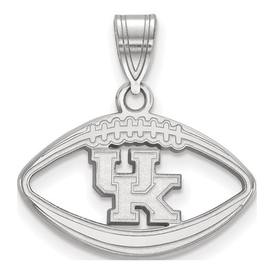 University of Kentucky Sterling Silver Medium Wildcats Football Pendant