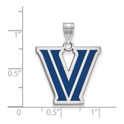 Villanova University Sterling Silver Large Letter V Pendant – view 2
