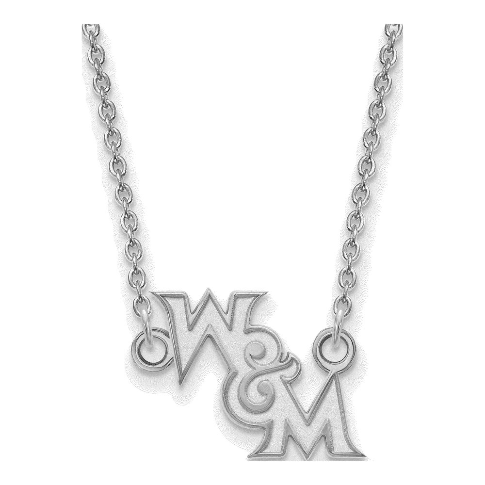 William & Mary Sterling Silver Pendant Necklace 18"