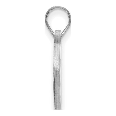 West Virginia University Sterling Silver Medium Football Pendant – view 2