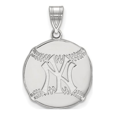 New York Yankees Sterling Silver Large NY Pendant