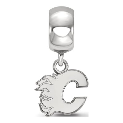 Calgary Flames Sterling Silver Extra Small Letter C Dangle Bead – view 2