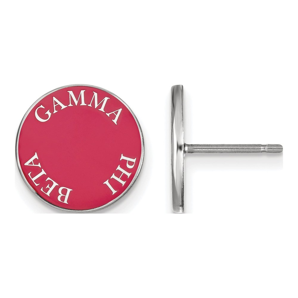 Gamma Phi Beta Sterling Silver Stud Earrings
