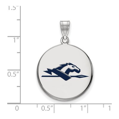 Longwood University Sterling Silver Large Horse Pendant – view 2