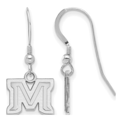 Montana State University Sterling Silver Letter M Earrings