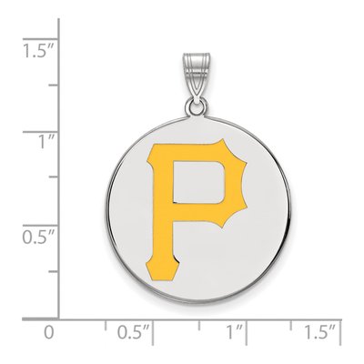 Pittsburgh Pirates Sterling Silver Extra Large Letter P Pendant – view 2