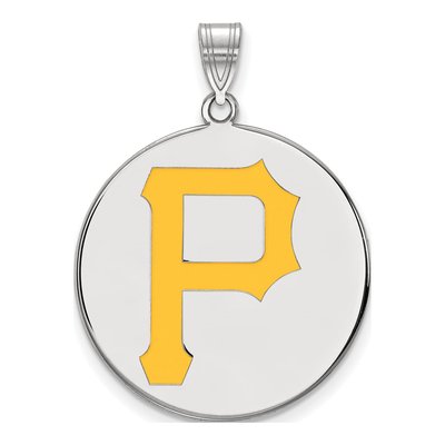 Pittsburgh Pirates Sterling Silver Extra Large Letter P Pendant