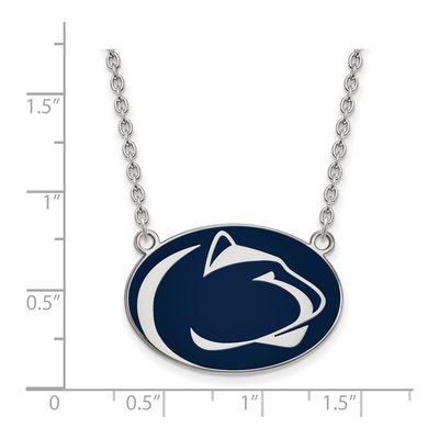 Pennsylvania State University Sterling Silver Large Penn Lion Pendant Necklace – view 2